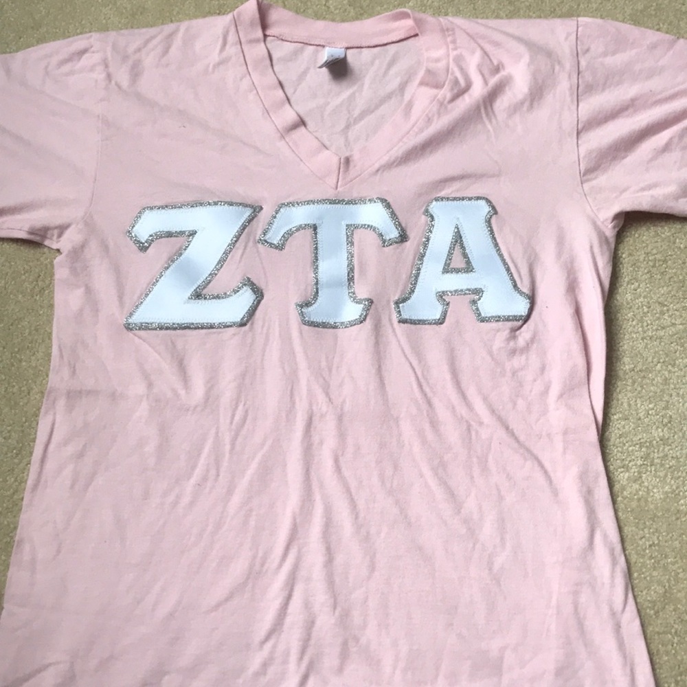 ZTA Zeta Tau Alpha lettered shirt